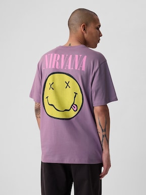 Nirvana プリントTシャツ(ユニセックス)